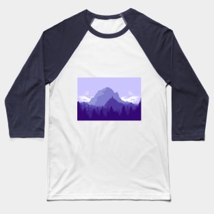 Purple Landscape Baseball T-Shirt